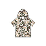 Preorder MOQ 5 pcs Each Style Hunting Camo Hoodie Pullover Shirt Kids Matching Clothes