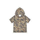 Preorder MOQ 5 pcs Each Style Hunting Camo Hoodie Pullover Shirt Kids Matching Clothes