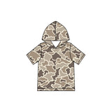 Preorder MOQ 5 pcs Each Style Hunting Camo Hoodie Pullover Shirt Kids Matching Clothes