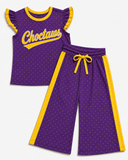 MOQ 5 pcs Custom Style School Team Mascot Dots Cute Girls Set