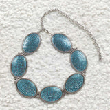 GB0013 Fashion Kids Western Design Turquoise Belt