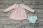 GBO0397 Autumn Flower Girls Bummie Set