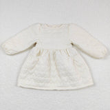 GLD0263 Winter White Love Girl's Dress