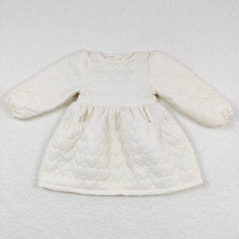GLD0263 Winter White Love Girl's Dress
