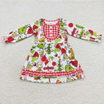 GLD0297 Christmas Cartoon Who Ville Girl's Dress