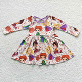 GLD0353 Halloween Cartoon Girl's Dress