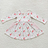 GLD0369 Christmas Santa Girl's Dress