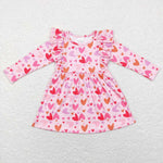 GLD0460 Love Pink Girl's Dress