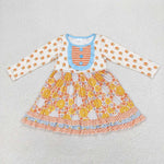 GLD0531 Flower Floral Autumn Girls Dress