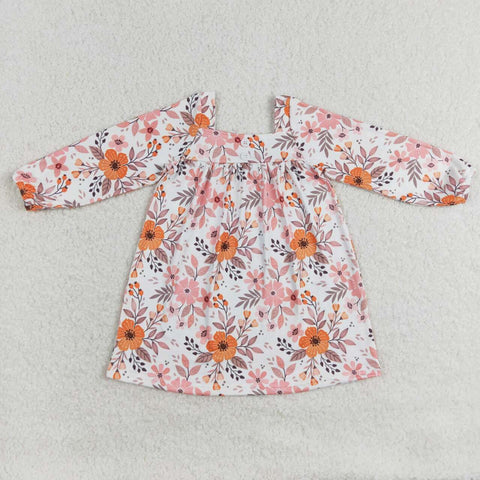 GLD0535 Autumn Flower Girls Dress