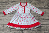 GLD0556 Christmas Santa Red Girls Dress Gown