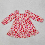 GLD0873 Valentine's Day Love Red Girls Dress