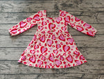 Preorder GLD0873 Valentine's Day Love Red Girls Dress