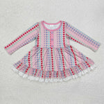 GLD0877 Love Pink Cute Girls Dress