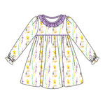 Preorder Notice GLD0947 Mardi Gras Boots Girl's Dress