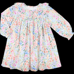 Preorder 11.21 GLD0982 Spring Flower Floral Girl's Dress