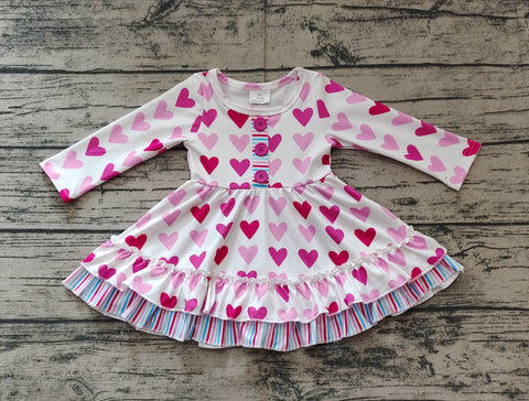 Preorder GLD0988 Valentine's Day Love Heart Girl's Dress