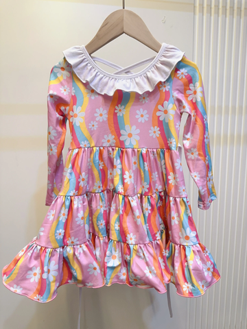 Preorder 05.27 Flower Rainbow Girl's Dress