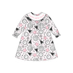 Preorder 08.25 GLD1231 Happy New Year Pink Girl's Dress