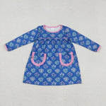 GLD1257 Garden Flower Pink Girl's Dress