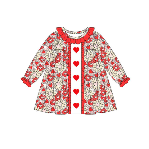 Preorder 10.01 MOQ 5 pcs Valentine's Day Love Flower Girl's Dress