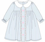 Preorder 10.14 MOQ 5 pcs GLD1344 Bows Stripe Cute Girl's Dress