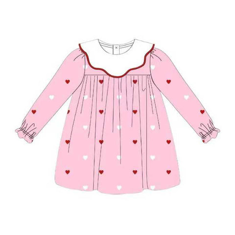 Preorder 10.15 MOQ 5 pcs GLD1352 Valentine's Day Love Girl's Dress