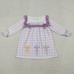GLD1356 Jesus Loves Me Plaid Girl's Dress (12-18M to 7-8T)