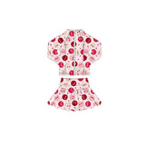 Preorder 11.17 MOQ 5 pcs GLD1391 Smiley Love Pink Yoga Coat Girls Skorts Set