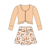 Preorder 12.03 MOQ 5 pcs GLD1462 Rainbow Flower Yoga Girls Skorts Set