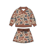 Preorder Samples GLD1476 Hunting Camo Girls Skorts Set