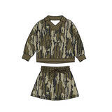 Preorder Samples GLD1478 Hunting Camo Girls Skorts Set