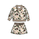 Preorder Samples GLD1480 Hunting Camo Girls Skorts Set