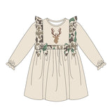 Preorder MOQ 5 Pcs Each Style Hunting Camo Elk Fish Mallard Ducks Girls Dress
