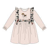 Preorder MOQ 5 Pcs Each Style Hunting Camo Elk Fish Mallard Ducks Girls Dress