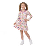 GLD1632 Bows Purple Yoga Girls Skorts Set