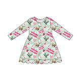 Preorder MOQ 5 pcs Each Style Hunting For Love Scallop Edge Kids Matching Clothes