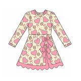 Preorder MOQ 5 pcs Each Style Valentine's Day Love Bows Kids Matching Clothes
