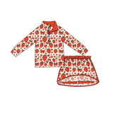Preorder MOQ 5 pcs Each Style Valentine's Day Bows Love Strawberry Kids Matching Clothes