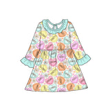 Preorder MOQ 5 pcs Each Style Valentine's Day Love Ruffles Girl‘s Dress-2026.8.28