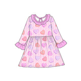 Preorder MOQ 5 pcs Each Style Valentine's Day Love Ruffles Girl‘s Dress-2026.8.28