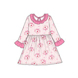 Preorder MOQ 5 pcs Each Style Valentine's Day Love Ruffles Girl‘s Dress-2026.8.28
