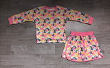 NO MOQ Preorder Samples GLD1825 Easter Bunny Camo Pink Girls Skorts Set