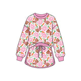 Preorder MOQ 5 pcs Each Style Easter Bunny Eggs Pink Ruffles Kids Matching Clothes