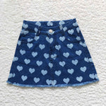 GLK0010 Summer Love Denim Girl's Skirt