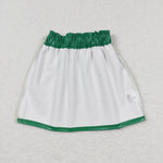 GLK0018 Green Leather Girl's Skirt