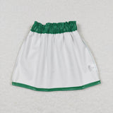 GLK0018 Green Leather Girl's Skirt