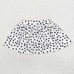 GSD1407 Halloween Pumpkin Dots Girls Skirt Set