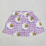 GLK0035 Boots Plaid Girl's Skirt Shorts