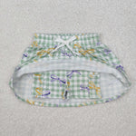 GLK0036 Bows Plaid Girl's Skirt Shorts